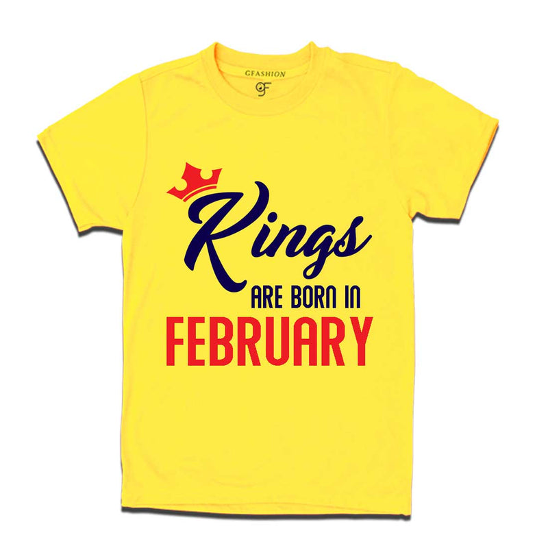 Kings are born in February-Yellow-gfashion
