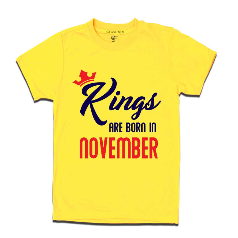 Kings are born in November-Yellow-gfashion