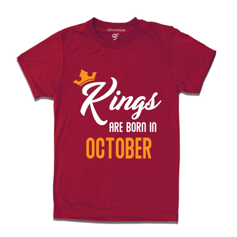 Kings are born in October-Maroon-gfashion