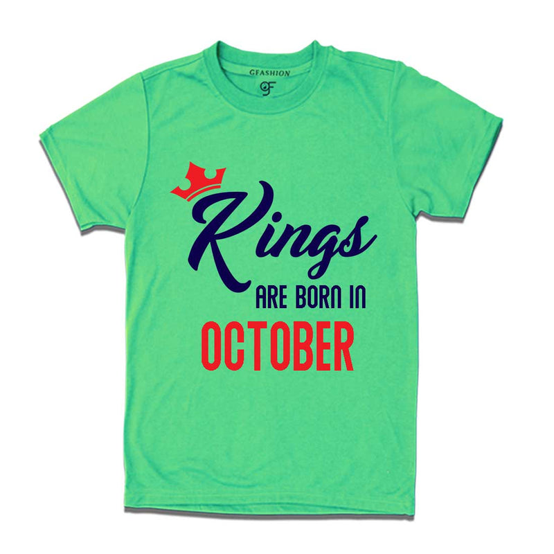 Kings are born in October-Pista Green-gfashion