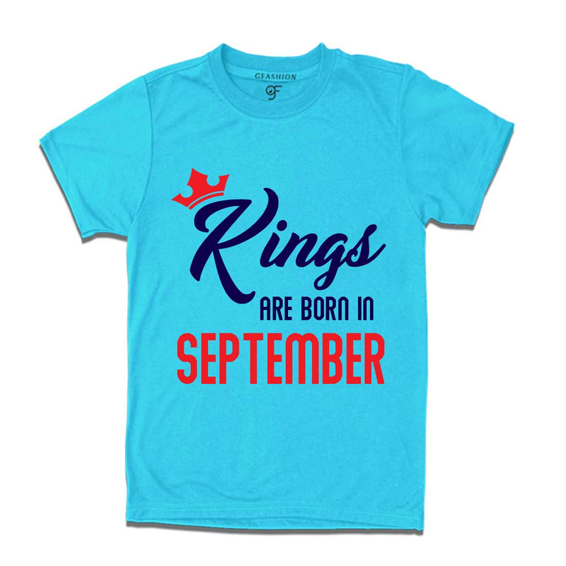 Kings are born in September-Sky Blue-gfashion