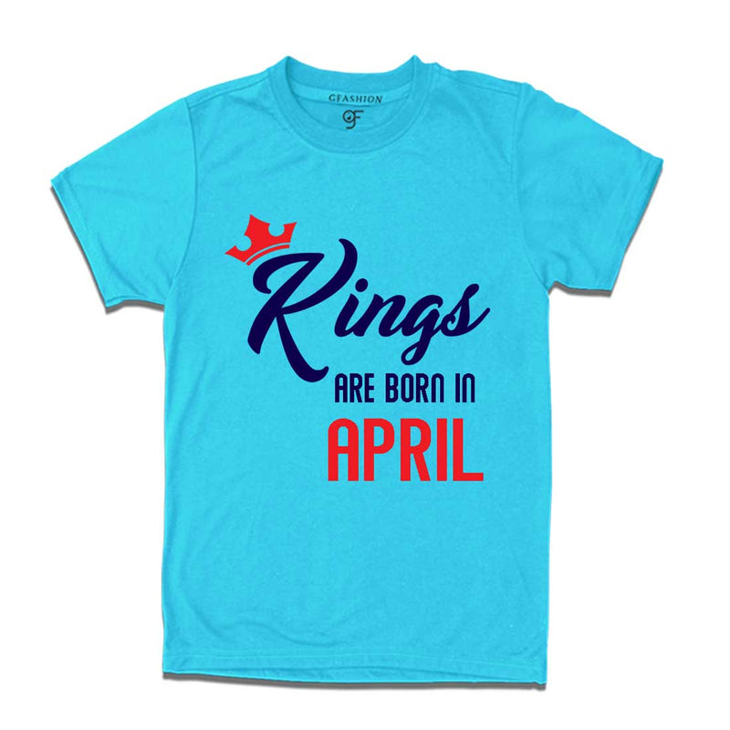 Kings are born in april-Sky Blue-gfashion