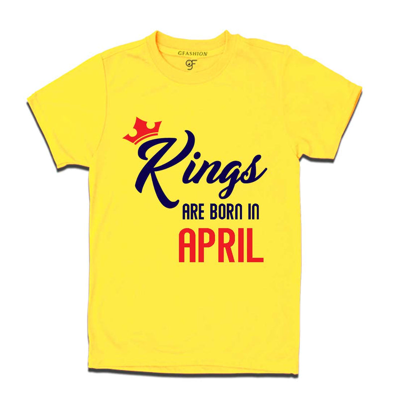 Kings are born in april-Yellow-gfashion