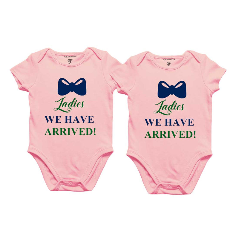 Ladies we have arrived-Twin Baby  Bodysuit in Pink Color available @ gfashion.jpg