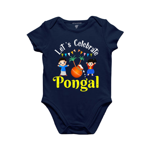 Let's Celebrate Pongal with Baby Rompers in Navy Color available @ gfashion.jpg