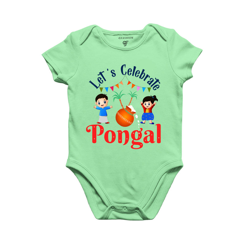 Let's Celebrate Pongal with Baby Rompers in Pista Green Color available @ gfashion.jpg