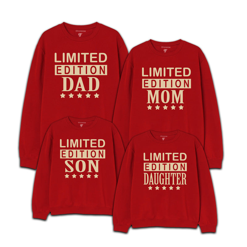 Limited Edition Family Hoodies Sweatshirt in Red Color available @ gfashion.jpg