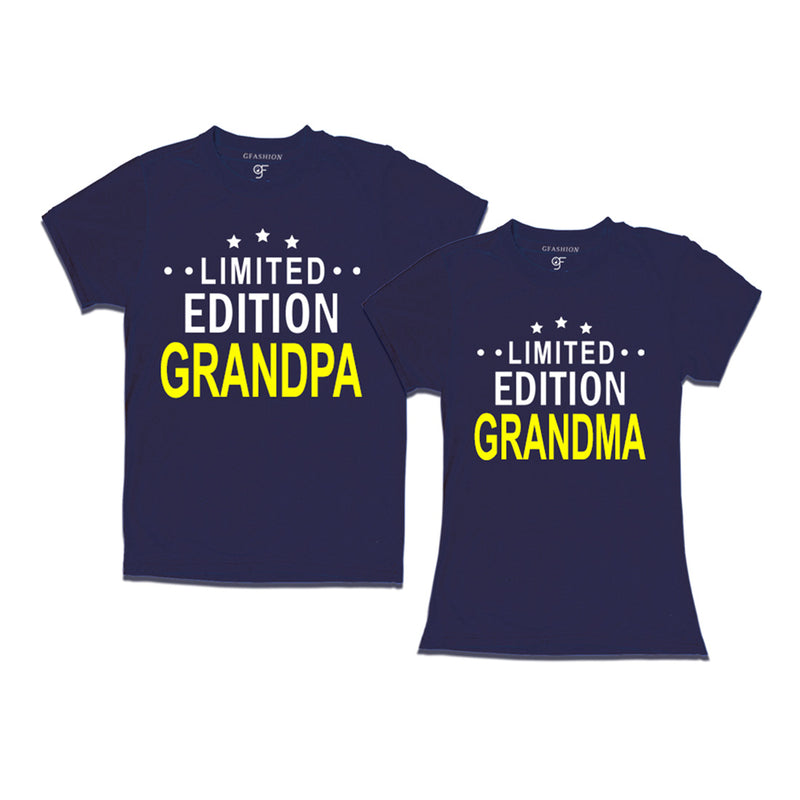Limited Edition Grandpa Grandma T-shirts-Navy-gfashion