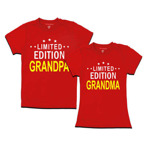 Limited Edition Grandpa Grandma T-shirts-Red-gfashion