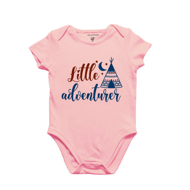 Little Adventurer-Baby Bodysuit or Rompers or Onesie in Pink Color available @ gfashion.jpg
