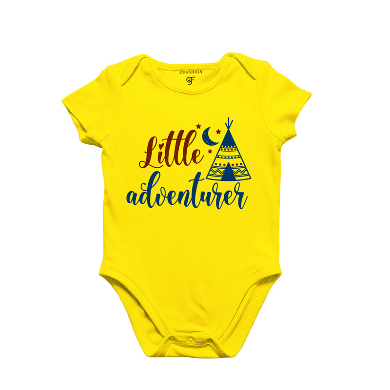 Little Adventurer-Baby Bodysuit or Rompers or Onesie in Yellow Color available @ gfashion.jpg