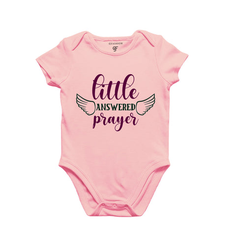 Little Answered Prayer-Baby Bodysuit or Rompers or Onesie in Pink Color available @ gfashion.jpg