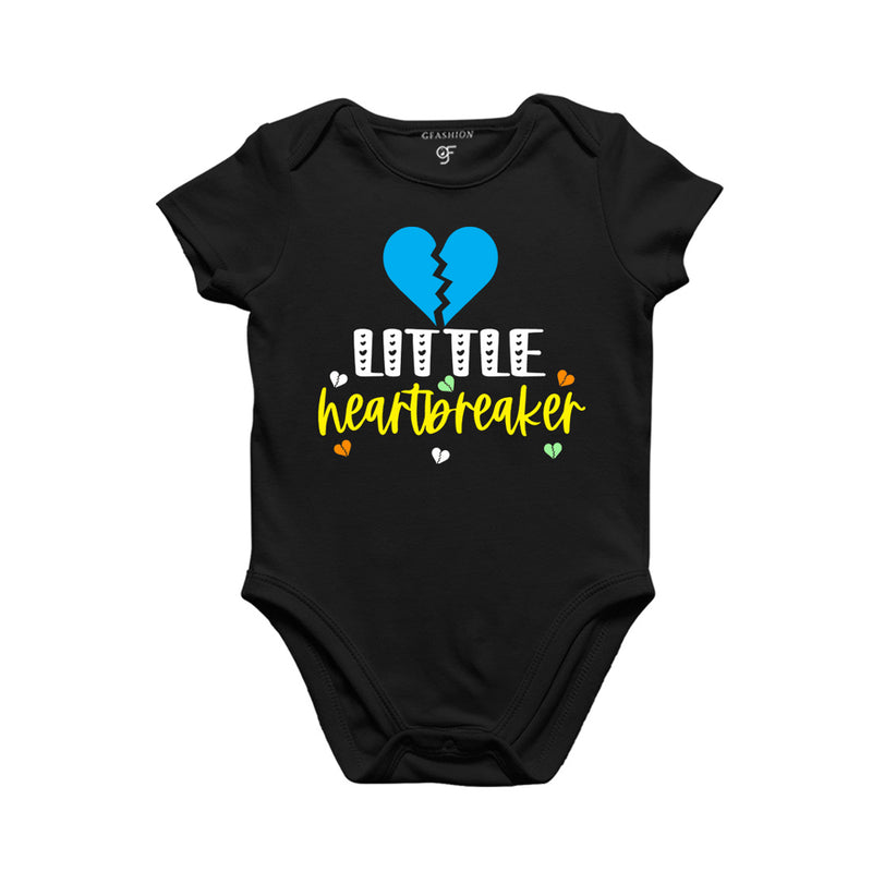 Little Heart Breaker Baby Bodysuit in Black Color available @ gfashion.jpg