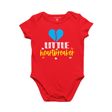 Little Heart Breaker Baby Bodysuit in Red Color available @ gfashion.jpg