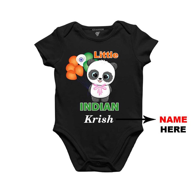 Little Indian Baby Rompers-Name Customized in Black Color available @ gfashion.jpg