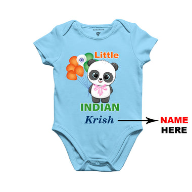 Little Indian Baby Rompers-Name Customized in Sky Blue Color available @ gfashion.jpg