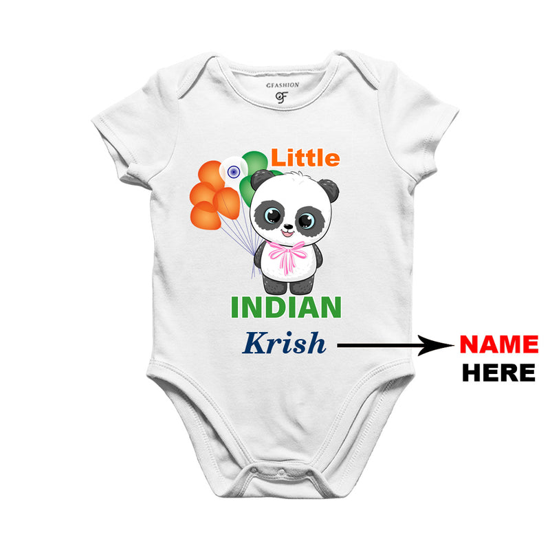 Little Indian Baby Rompers-Name Customized in White Color available @ gfashion.jpg