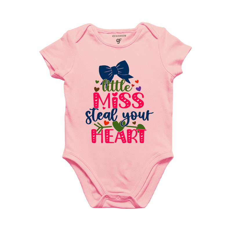 Little Miss Steal Your Heart Baby Bodysuit in Pink Color available @ gfashion.jpg