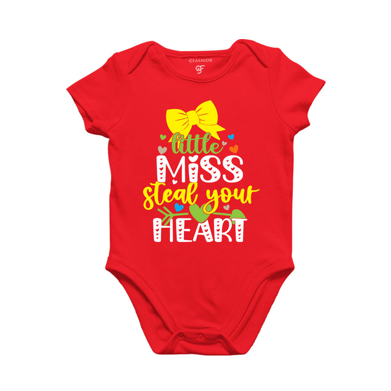 Little Miss Steal Your Heart Baby Bodysuit in Red Color available @ gfashion.jpg