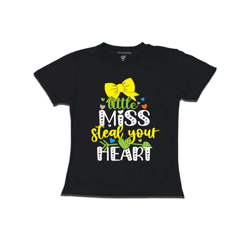 Little Miss Steal Your Heart Baby T-shirt in Black Color available @ gfashion.jpg