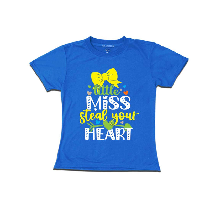 Little Miss Steal Your Heart Baby T-shirt in Blue Color available @ gfashion.jpg