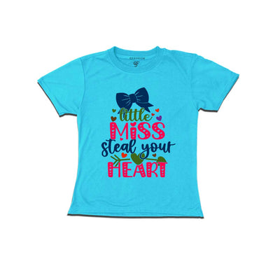 Little Miss Steal Your Heart Baby T-shirt in Sky Blue Color available @ gfashion.jpg