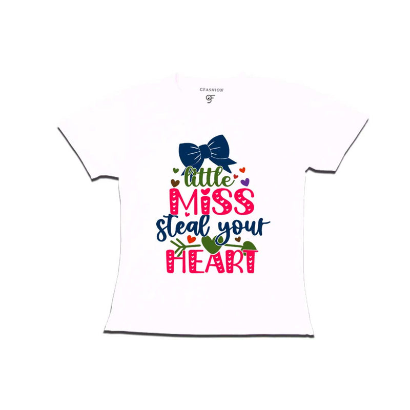 Little Miss Steal Your Heart Baby T-shirt in White Color available @ gfashion.jpg