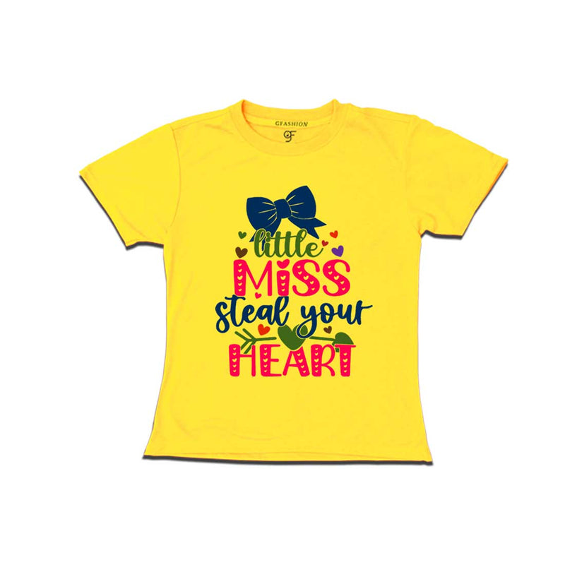 Little Miss Steal Your Heart Baby T-shirt in Yellow Color available @ gfashion.jpg