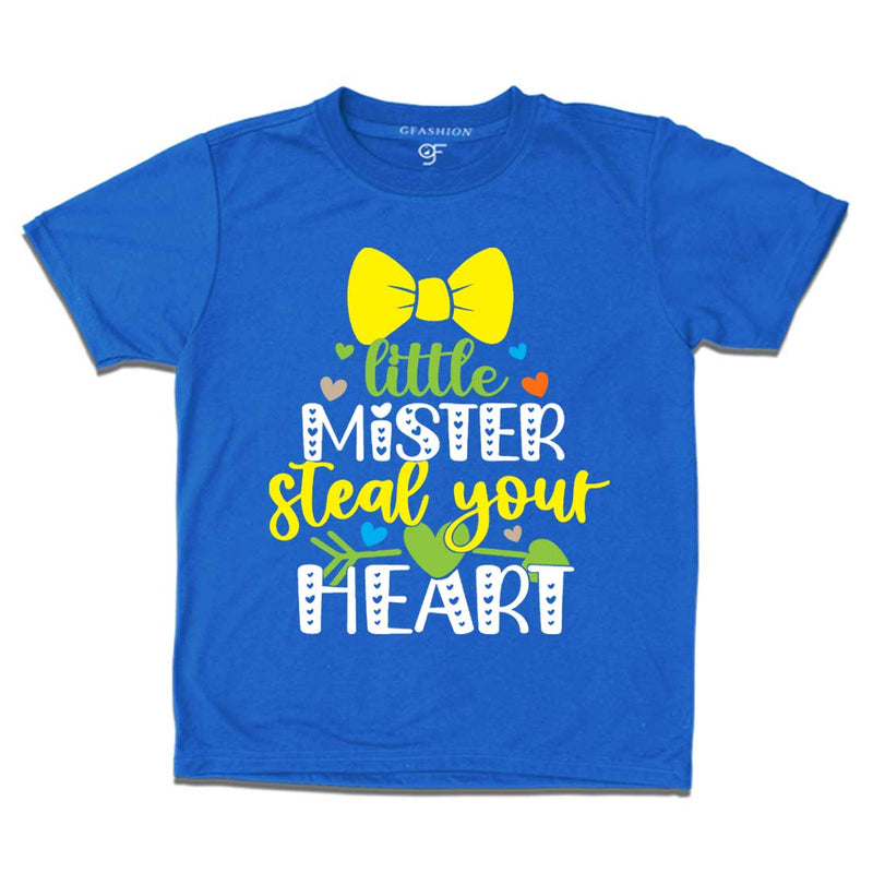 Little Mister Steal Your Heart Baby T-shirt in Blue Color available @ gfashion.jpg