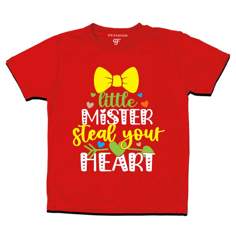 Little Mister Steal Your Heart Baby T-shirt in Red Color available @ gfashion.jpg