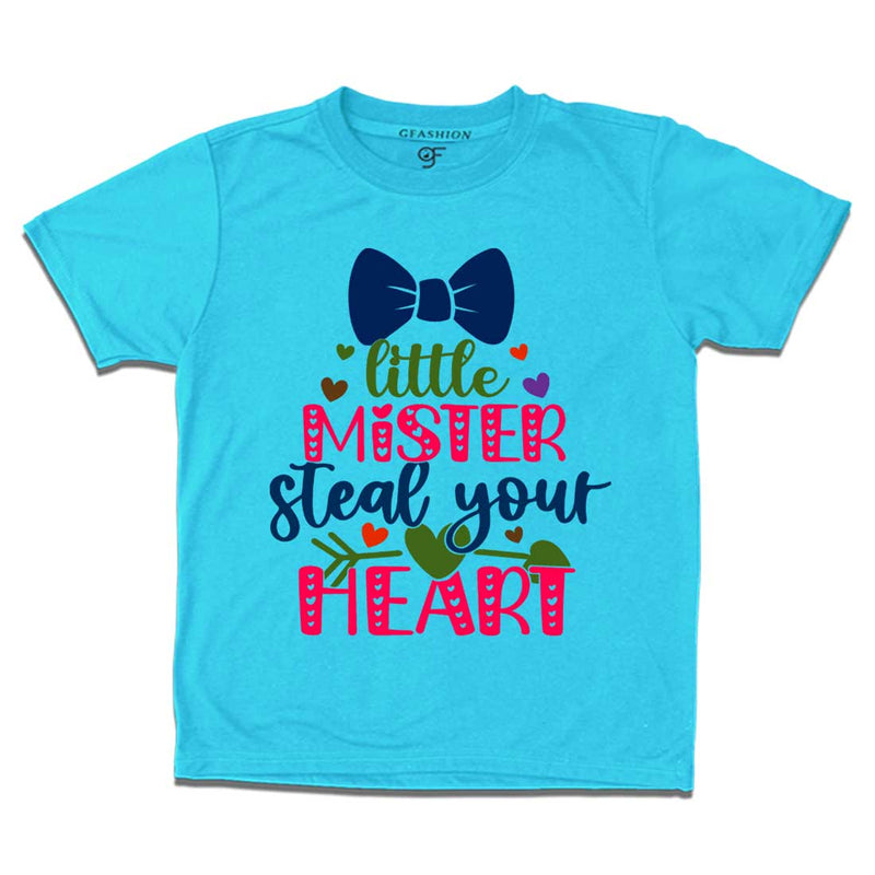 Little Mister Steal Your Heart Baby T-shirt in Sky Blue Color available @ gfashion.jpg