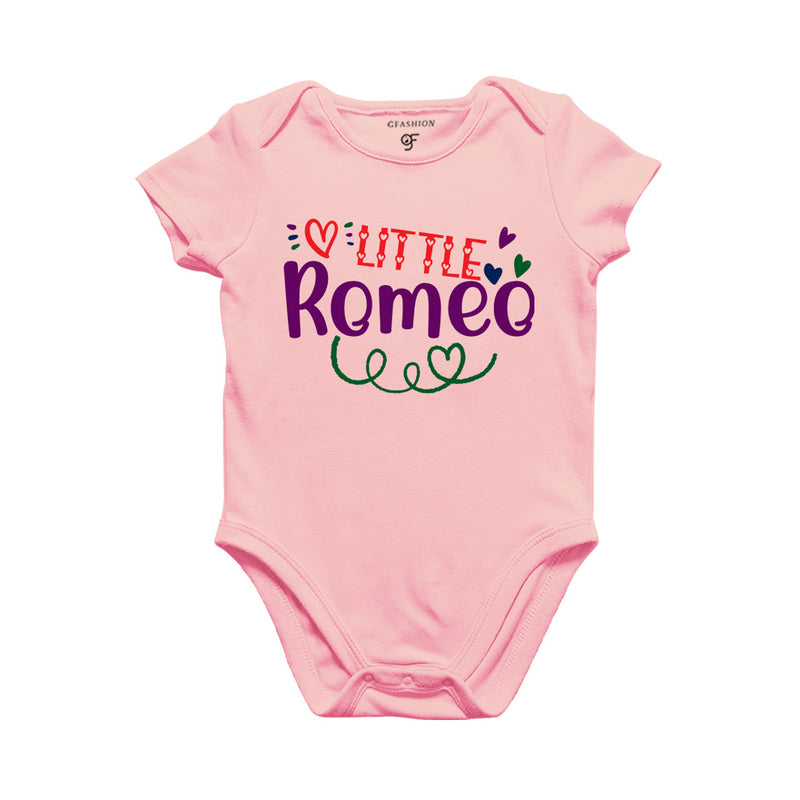 Little Romeo Baby Bodysuit in Pink Color available @ gfashion.jpg