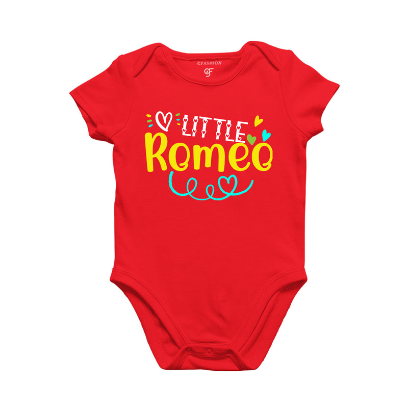 Little Romeo Baby Bodysuit in Red Color available @ gfashion.jpg