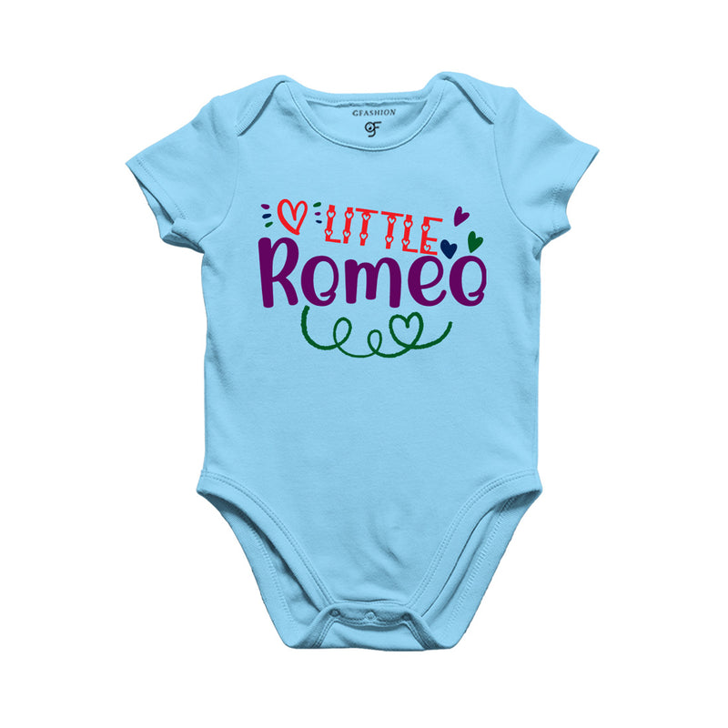 Little Romeo Baby Bodysuit in Sky Blue Color available @ gfashion.jpg