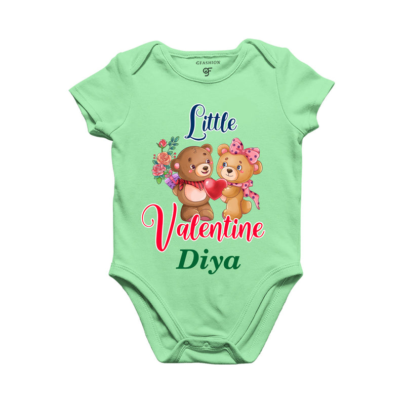 Little Valentine Baby Rompers-name Customized in Pista Green Color available @ gfashion.jpg