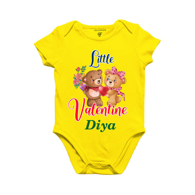 Little Valentine Baby Rompers-name Customized in Yellow Color available @ gfashion.jpg