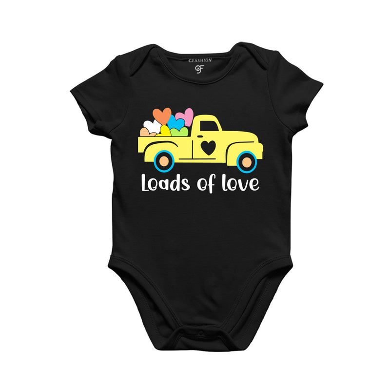 Loads of love Baby Rompers in Black Color available @ gfashion.jpg