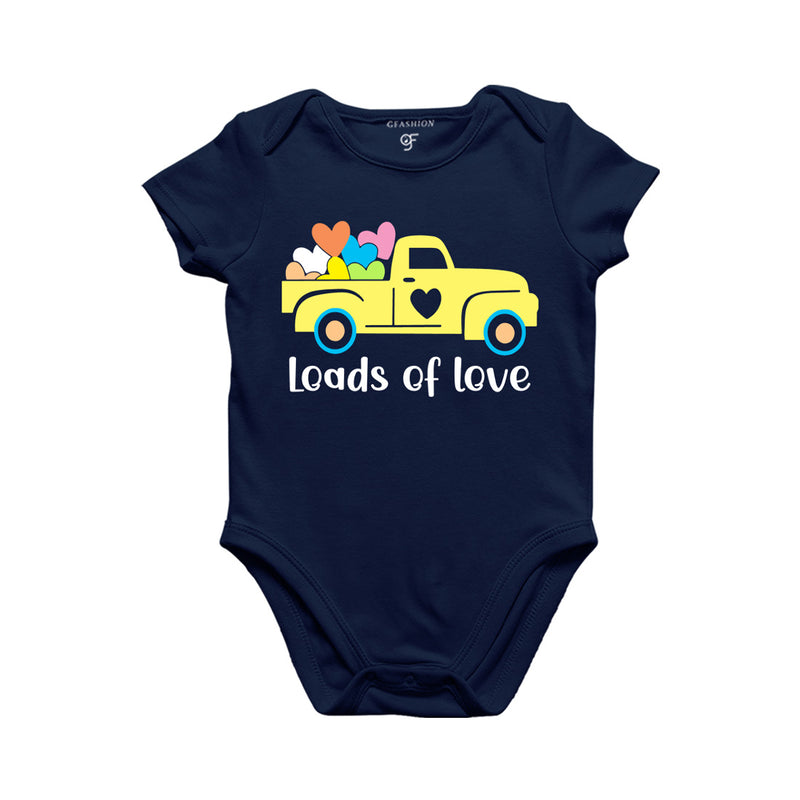 Loads of love Baby Rompers in Navy Color available @ gfashion.jpg