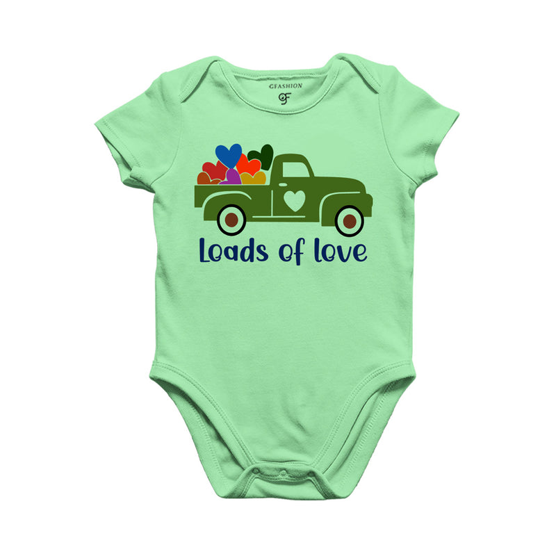 Loads of love Baby Rompers in Pista Green Color available @ gfashion.jpg