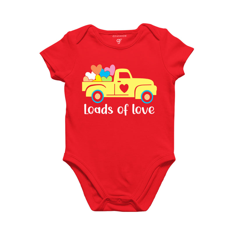 Loads of love Baby Rompers in Red Color available @ gfashion.jpg