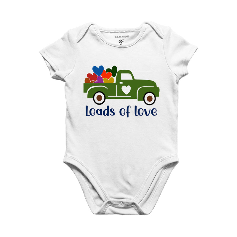 Loads of love Baby Rompers in White Color available @ gfashion.jpg