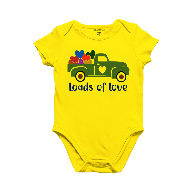 Loads of love Baby Rompers in Yellow Color available @ gfashion.jpg