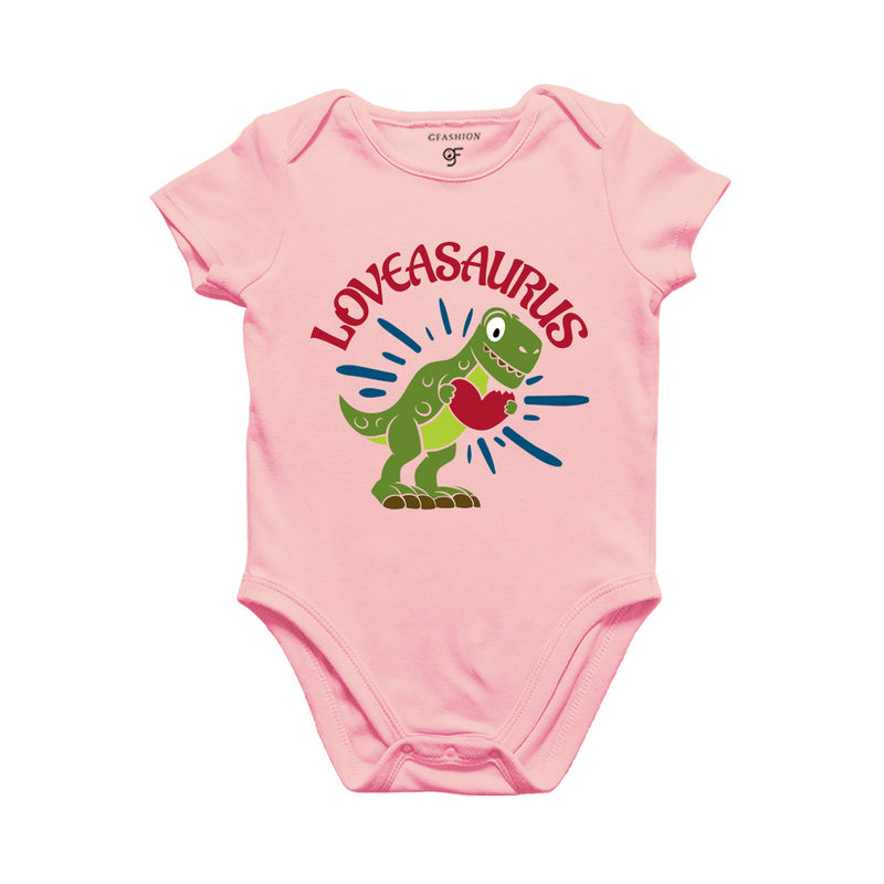 Love-a-Saurus Baby Bodysuit in Pink Color available @ gfashion.jpg