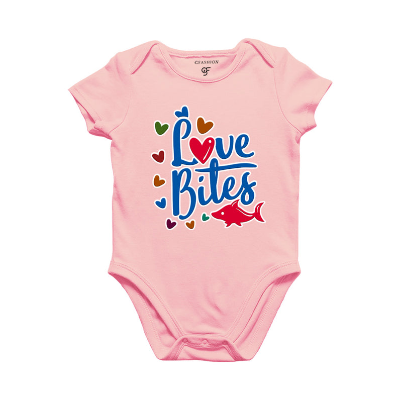 Love Bites Baby Onesie in Pink Color available @ gfashion.jpg