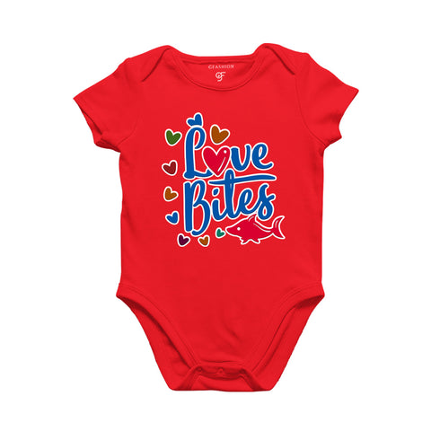 Love Bites Baby Onesie in Red Color available @ gfashion.jpg