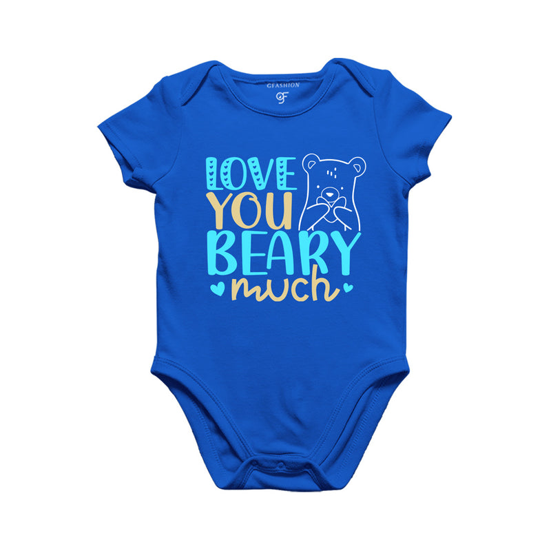 Love You Beary Much Baby Onesie in Blue Color available @ gfashion.jpg