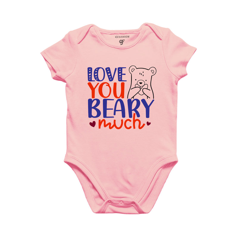Love You Beary Much Baby Onesie in Pink Color available @ gfashion.jpg