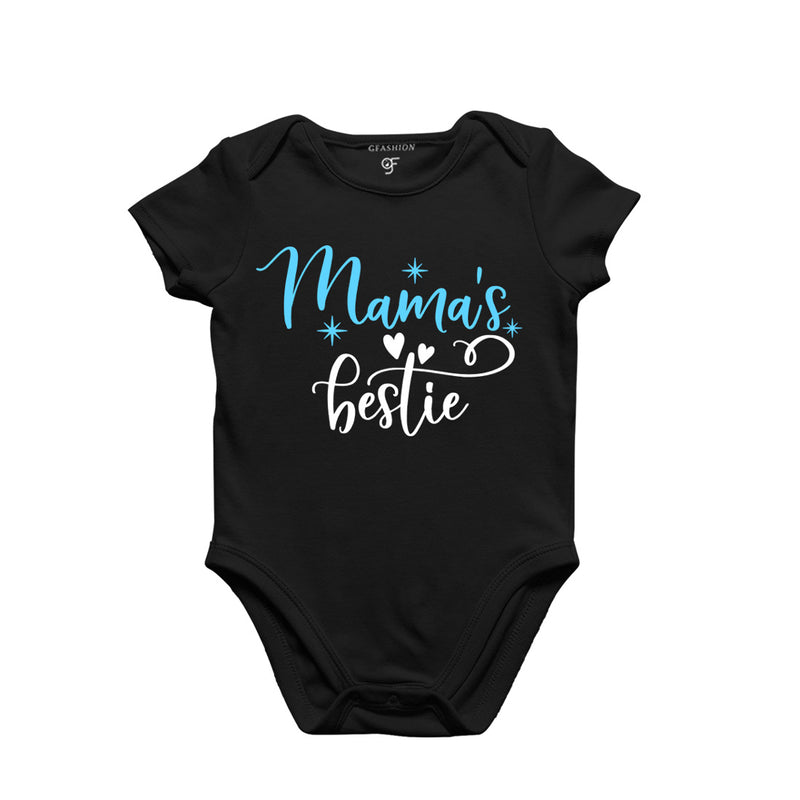 Mama's Bestie-Baby Bodysuit or Rompers or Onesie in Black Color available @ gfashion.jpg