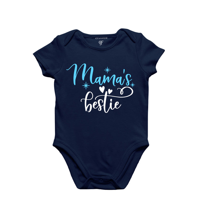 Mama's Bestie-Baby Bodysuit or Rompers or Onesie in Navy Color available @ gfashion.jpg