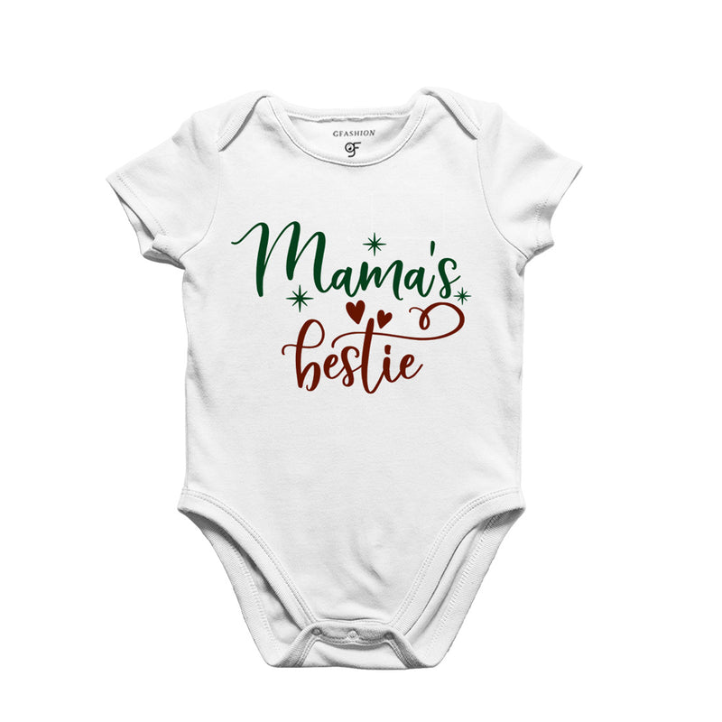 Mama's Bestie-Baby Bodysuit or Rompers or Onesie in White Color available @ gfashion.jpg